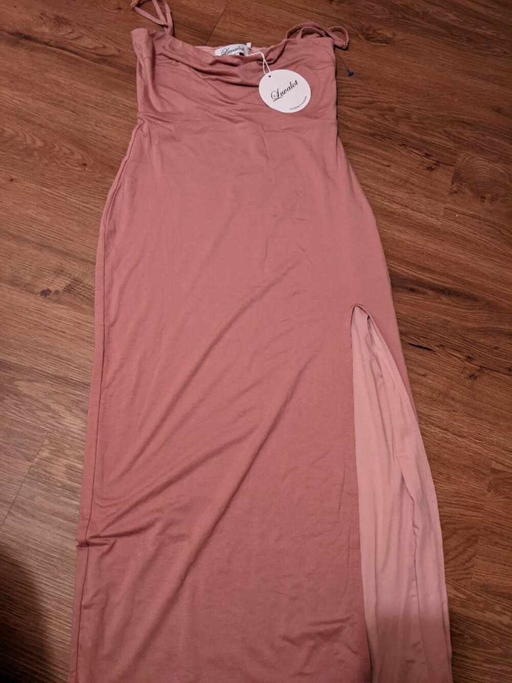 NWT Luvalot Dusty Pink Maxi Dress
